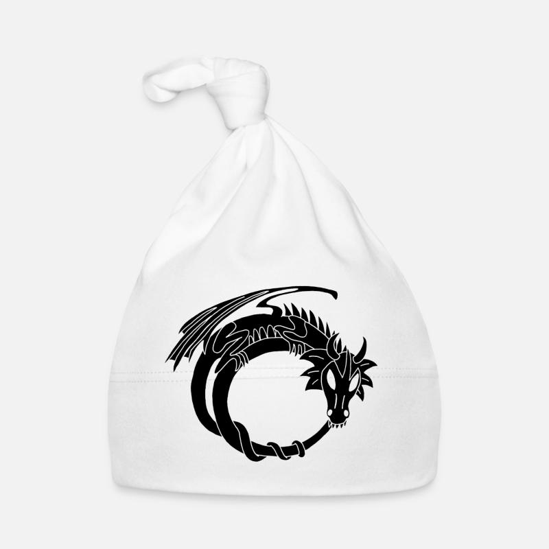 L'anneau du dragon noir Bonnet bio Bébé