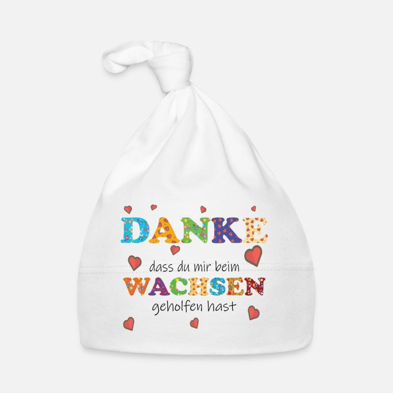 Kita Kindergarten Tagesmutter - Abschied - Danke ! Baby Bio-Mütze