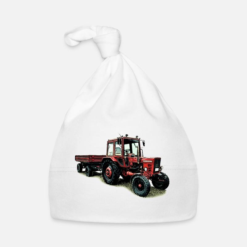 Belarus MTS 80 mit Anhänger Baby Bio-Mütze