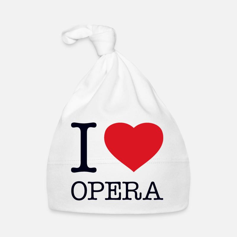 I LOVE OPERA Organic Baby Cap