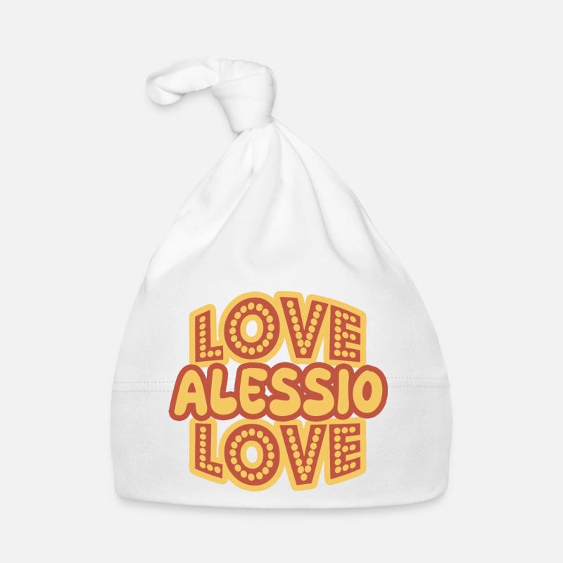 Alessio as a first name Organic Baby Cap