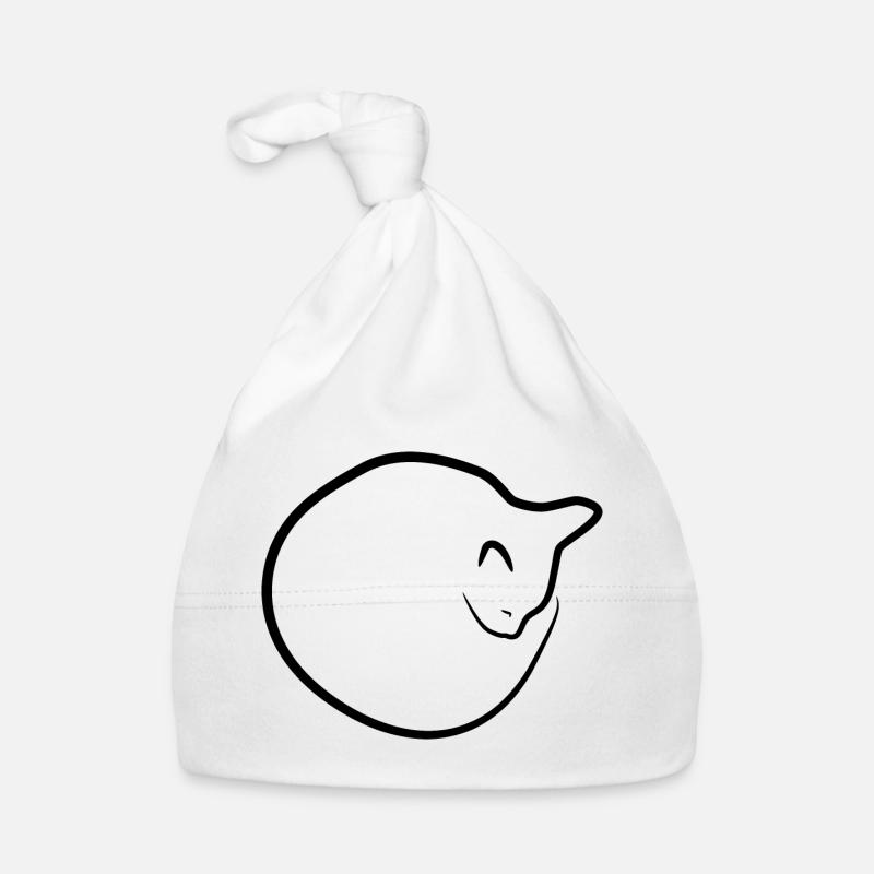 Dessin de chat Bonnet bio Bébé