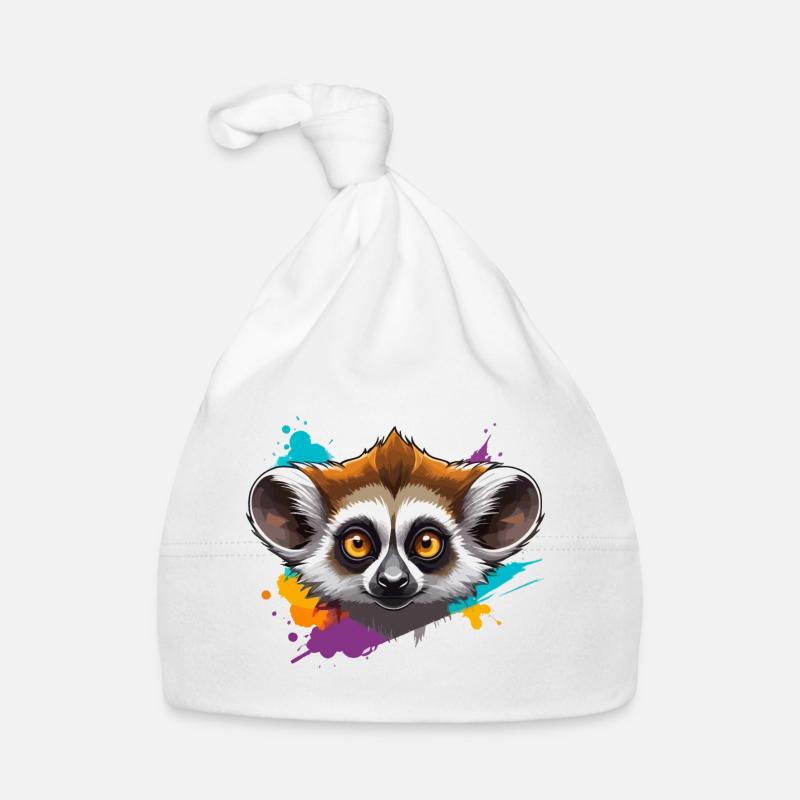 Regard de lémurien Bonnet bio Bébé