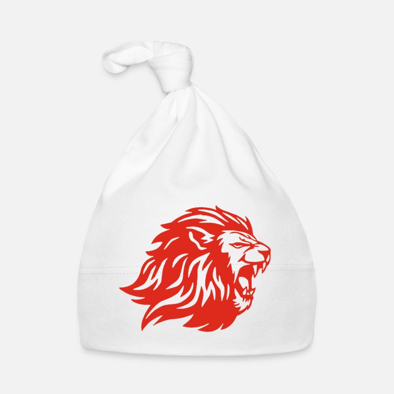 Der König der Tiere (rot) Baby Bio-Mütze
