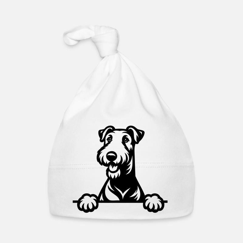 Airedale Terrier Bonnet bio Bébé