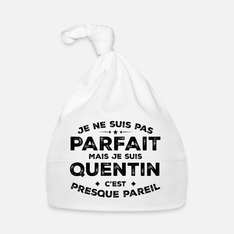 Quentin Ein Name, eine Haltung Humor Quentin Baby Bio-Mütze