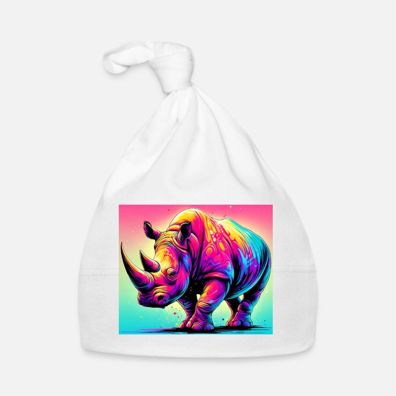 Nashorn Baby Bio-Mütze