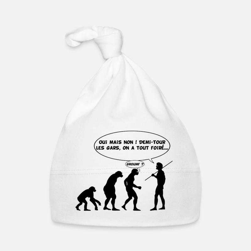 Erreur d'évolution (noir) Bonnet bio Bébé