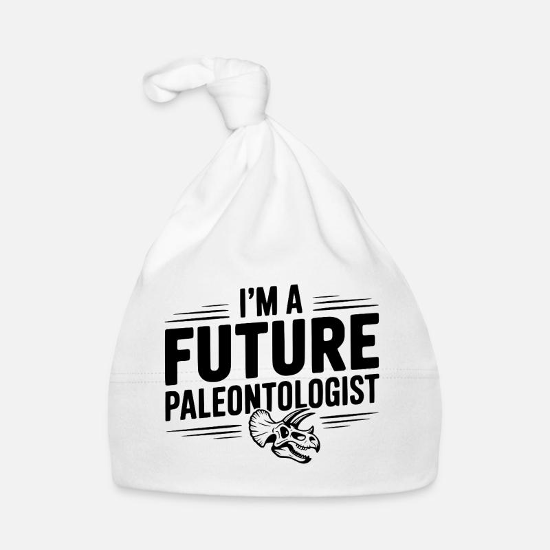 Je suis un futur paléontologue - Bonnet bio Bébé - blanc