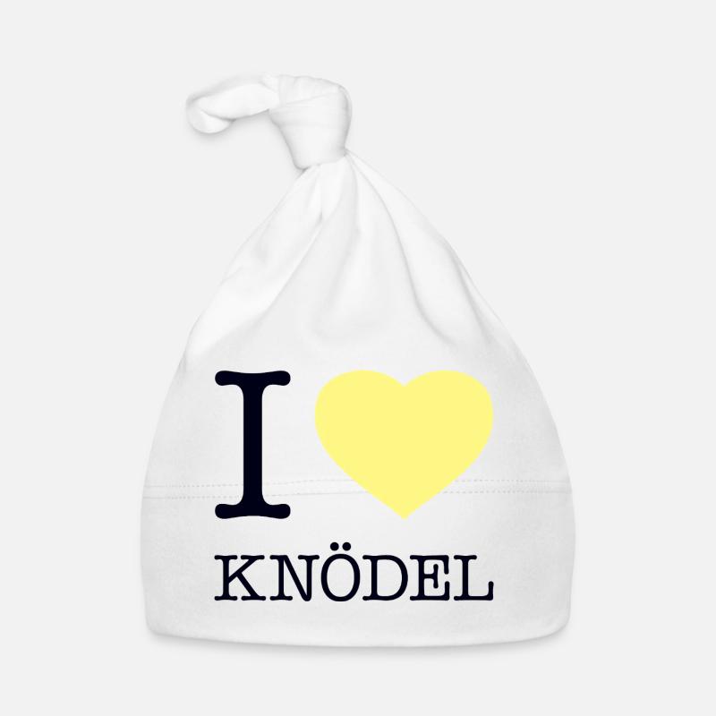 I love Knödel Baby Bio-Mütze