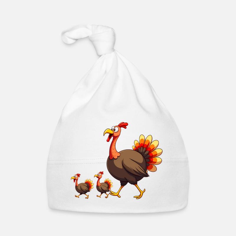Bébé dinde de Thanksgiving Bonnet bio Bébé