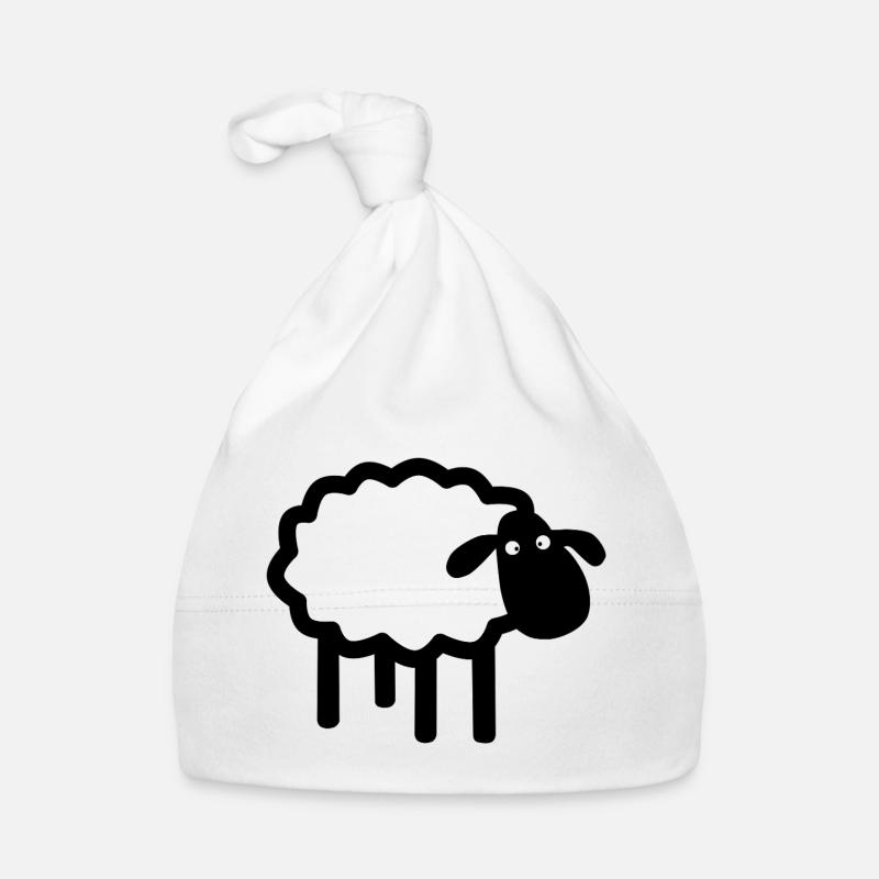 Silhouette du mouton coucou Bonnet bio Bébé