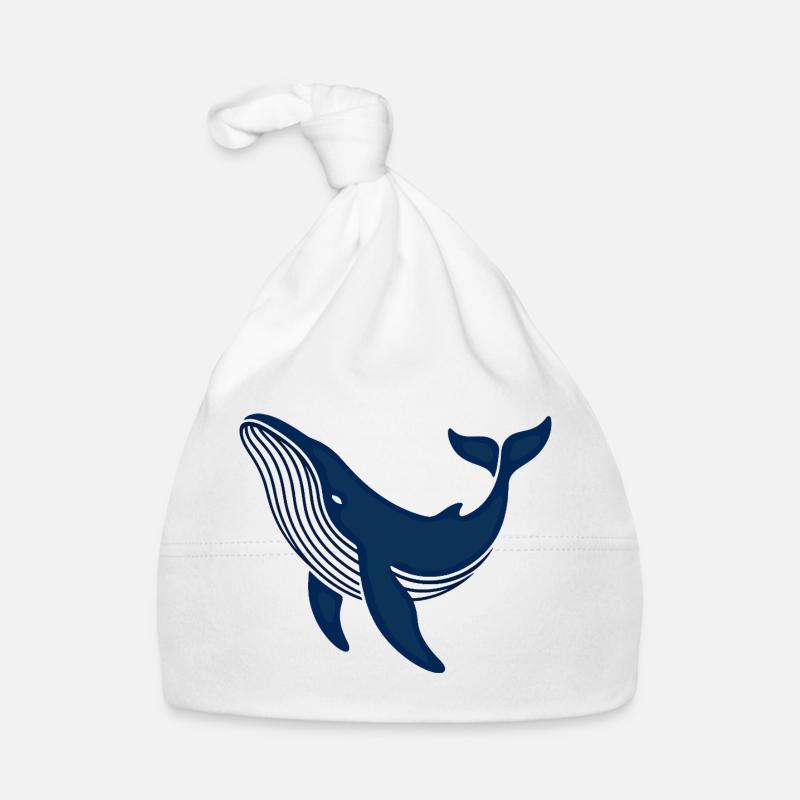 Blauer Wal Baby Bio-Mütze