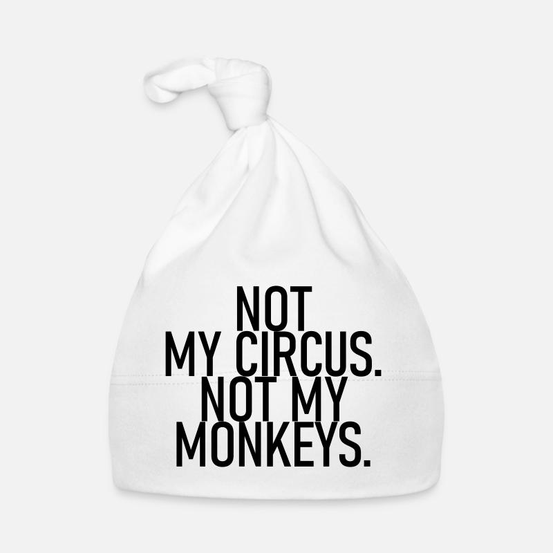 Ce n’est pas mon cirque. Pas mes singes. Bonnet bio Bébé