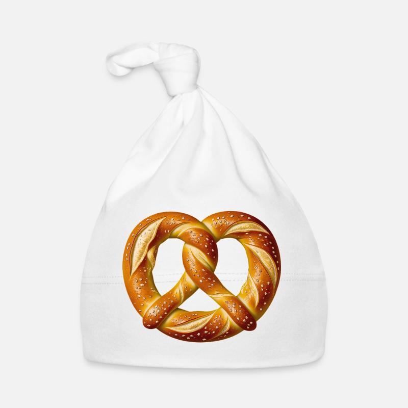 Brezel Bäcker Kostüm Backwaren Bäckerei Karneval  Baby Bio-Mütze