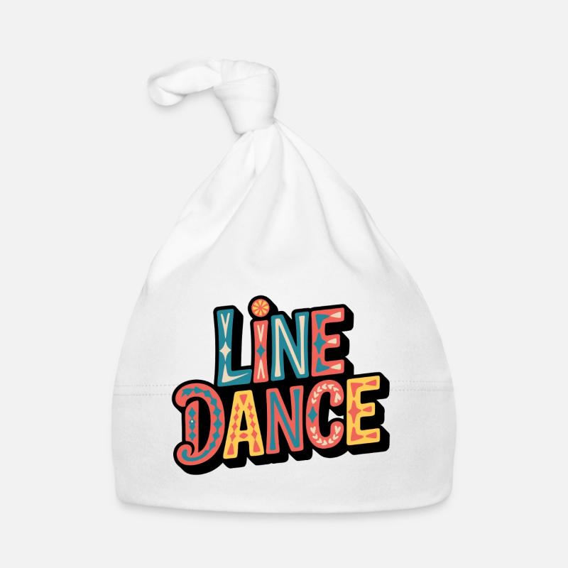 Line Dance Schriftzug: Farbexplosion Baby Bio-Mütze