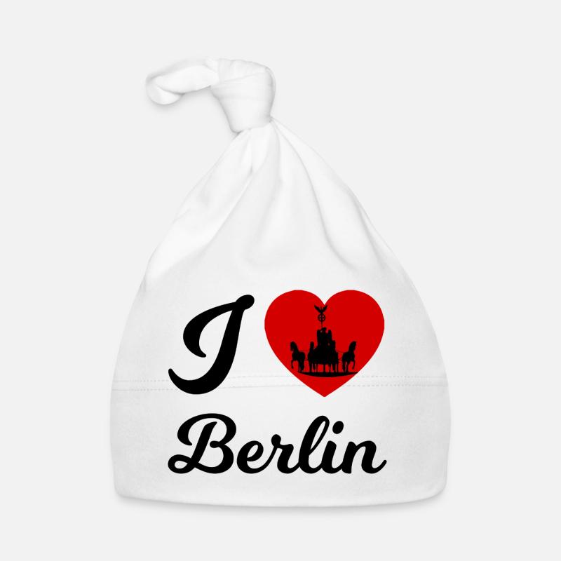 Berlin Heart Carriage Silhouette Organic Baby Cap