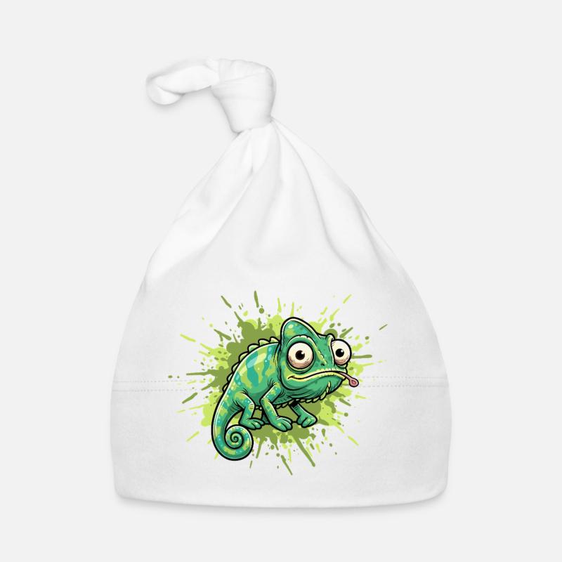 Chameleon Graffiti Spritzer Baby Bio-Mütze