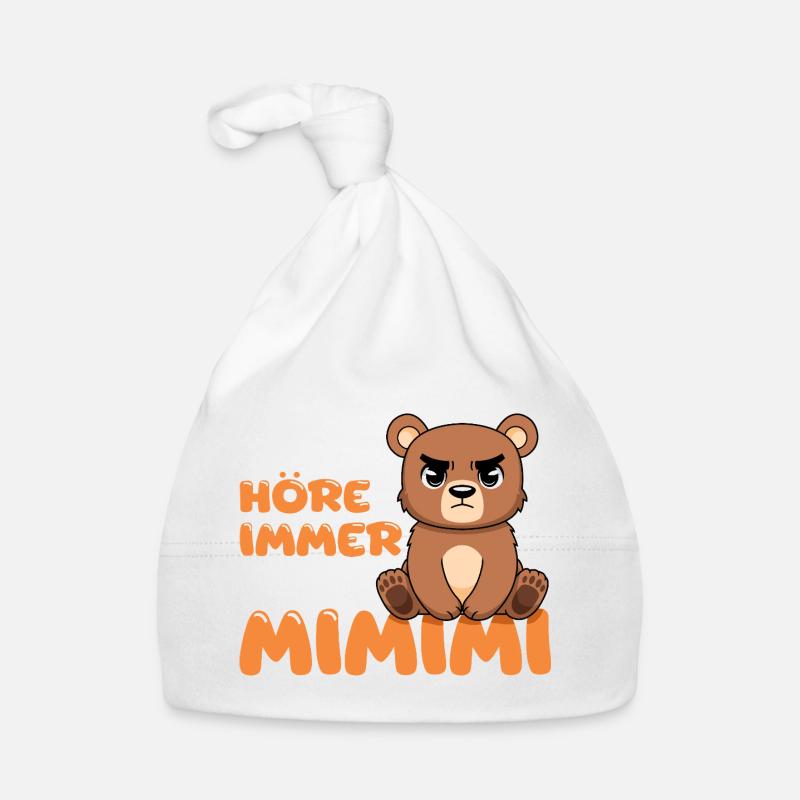 Ich Höre Immer Nur Mimimi Bär Baby Bio-Mütze