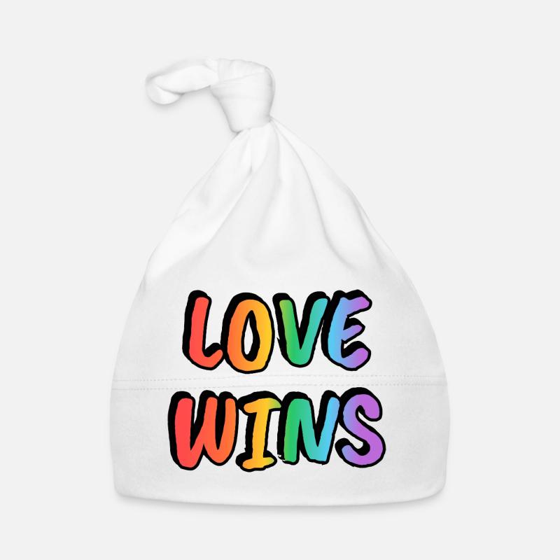 L’amour gagne le gradient arc-en-ciel Bonnet bio Bébé