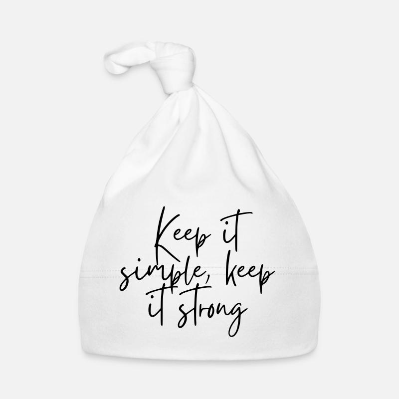 Keep it simple keep it strong Baby Bio-Mütze