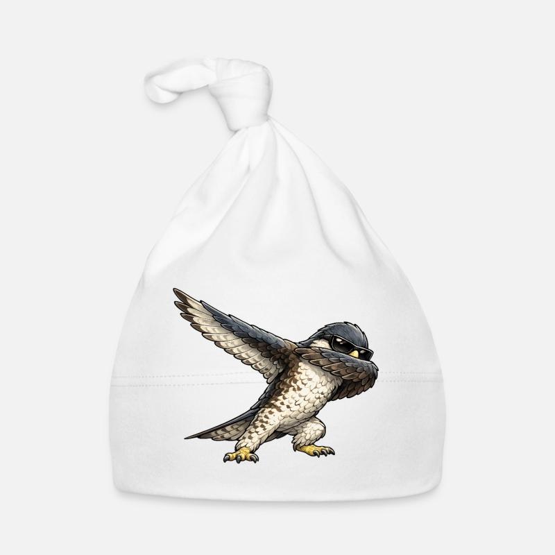 Dabbing Falcon Organic Baby Cap