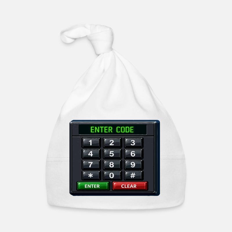 Geben Sie Code Keypad Neon ein Baby Bio-Mütze