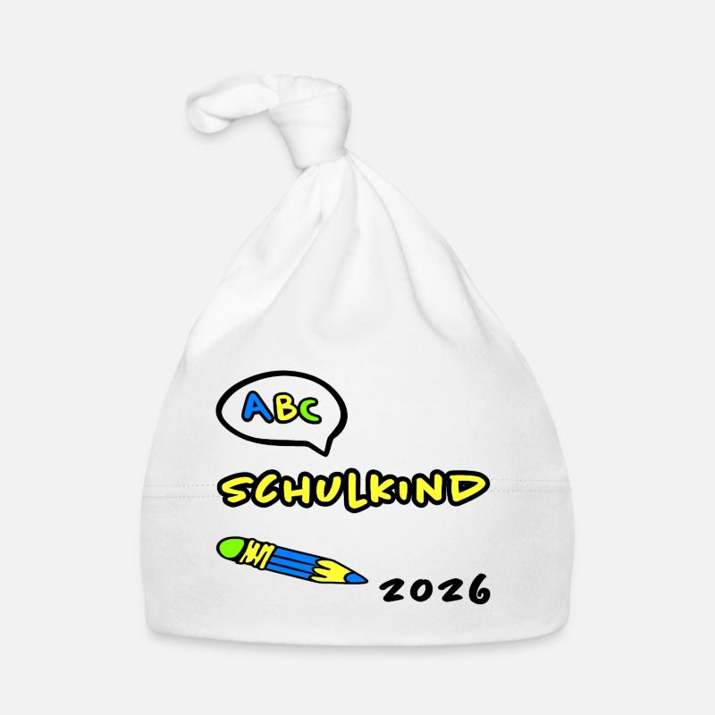 ABC Schulkind 2026 Einschulung Baby Bio-Mütze