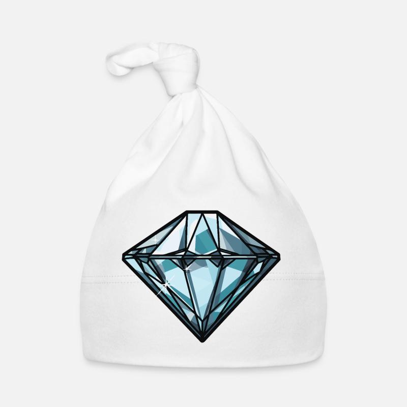 Symbole du diamant Bonnet bio Bébé