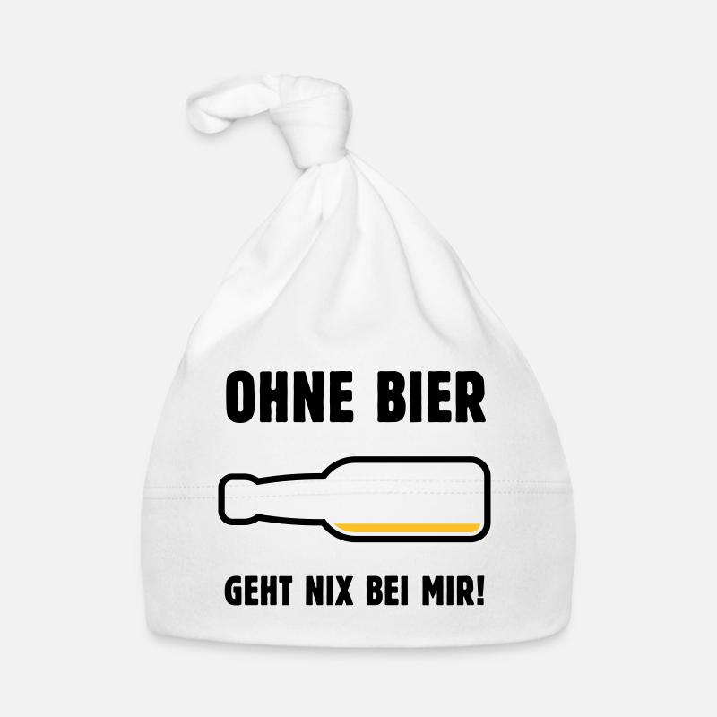 Ohne Bier Geht Nix Bei Mir! (Bierchen / POS 3C) Baby Bio-Mütze