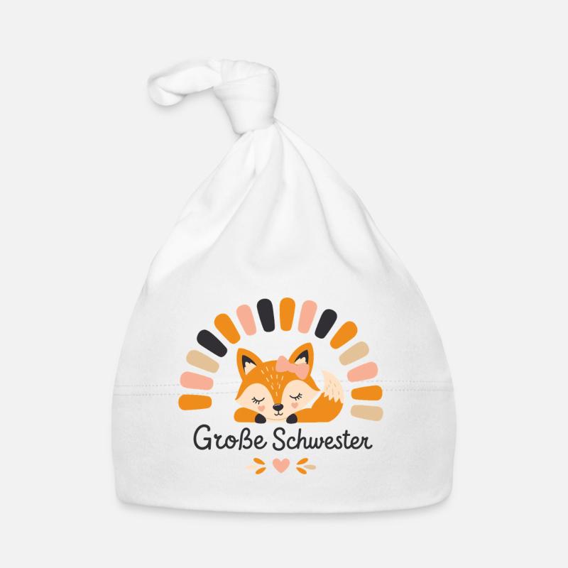 Große Schwester Fuchs Boho Waldtier Design (41 Zei Baby Bio-Mütze
