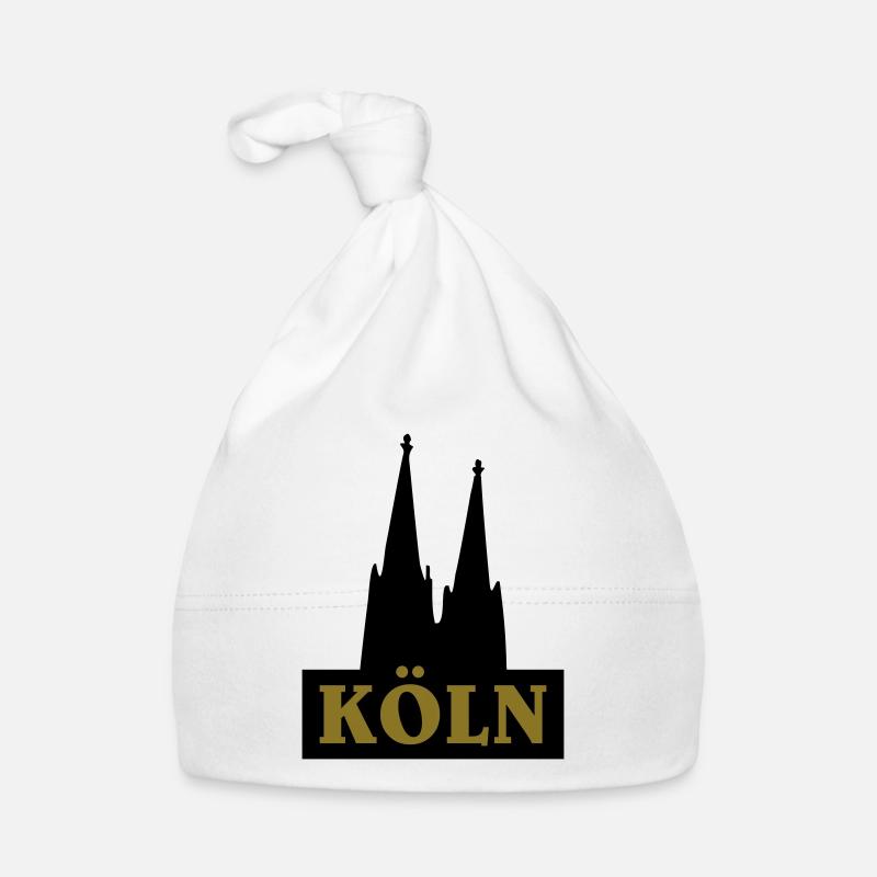 Köln Logo mit dem Kölner Dom Baby Bio-Mütze
