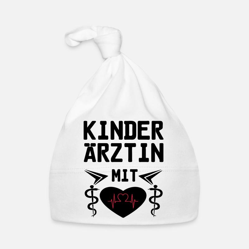 Kinderärztin mit Herz Geschenk Baby Bio-Mütze