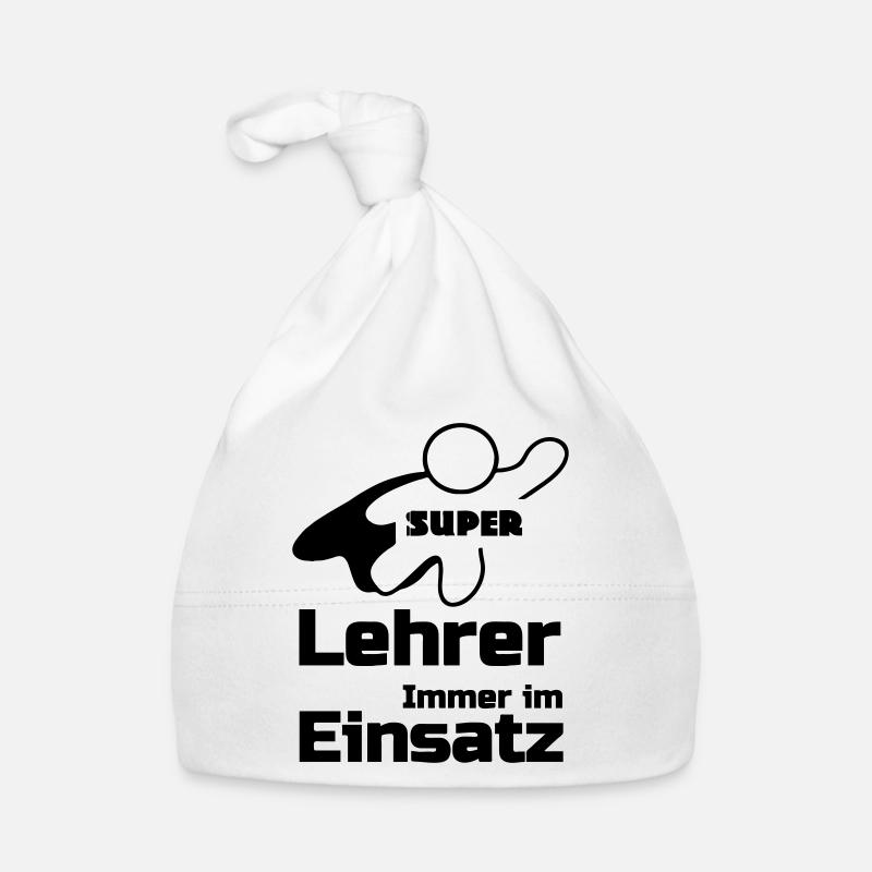 Super Lehrer Geschenk - Baby Bio-Mütze - Weiß