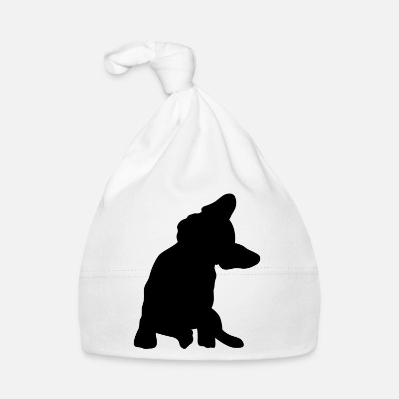 Frenchie - Baby Bio-Mütze - Weiß