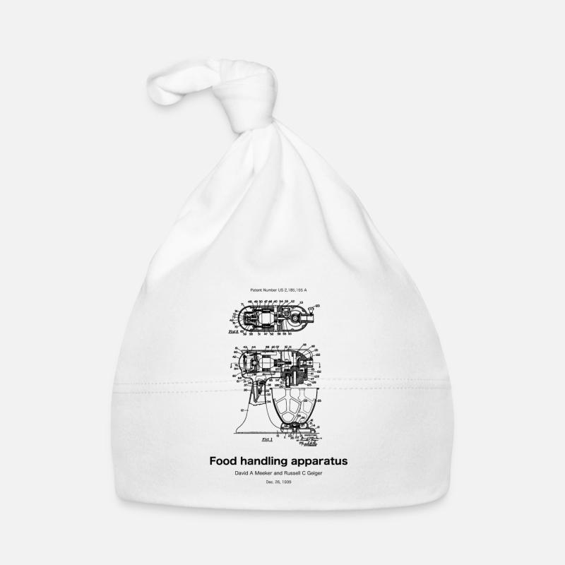 Appareil de manipulation des aliments - Bonnet bio Bébé - blanc