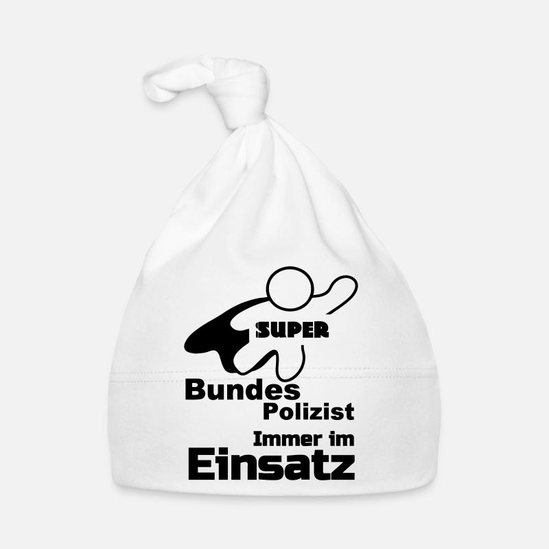 Super Bundespolizist Polizei, Sprüche, Geschenk Baby Bio-Mütze
