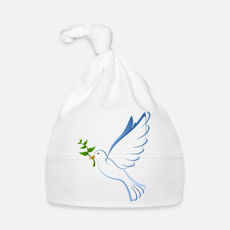 Friedenstaube Baby Bio-Mütze