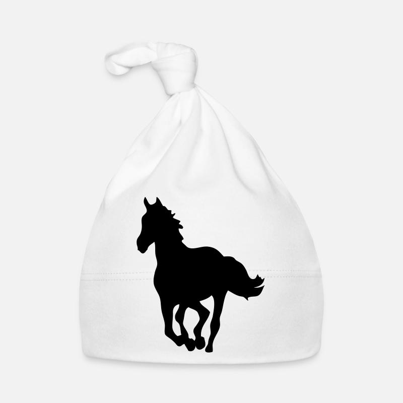 horse horse silhouette shadow shadow8 Organic Baby Cap