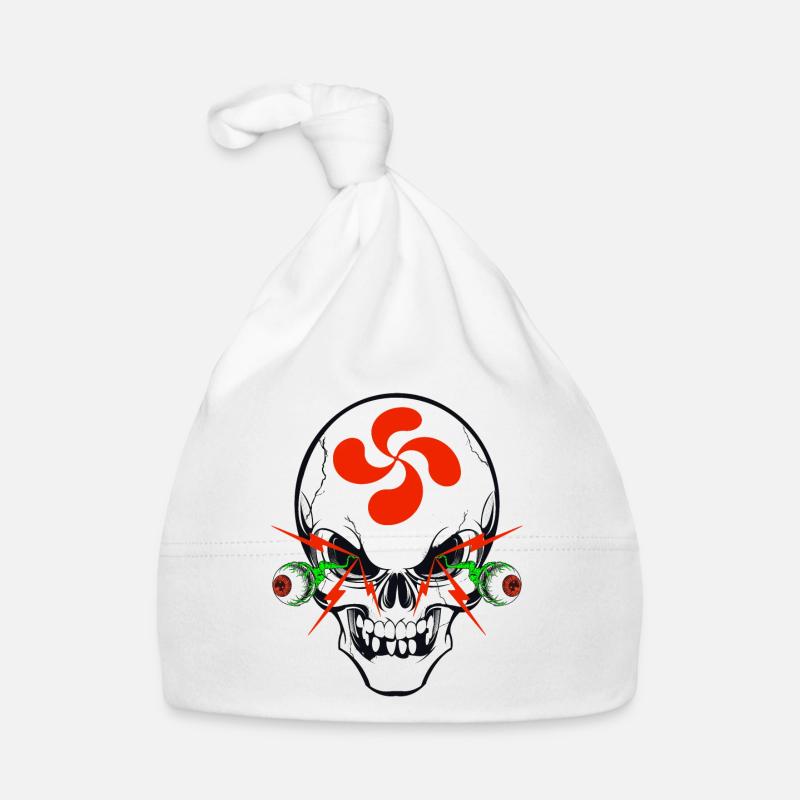 basque skull Organic Baby Cap