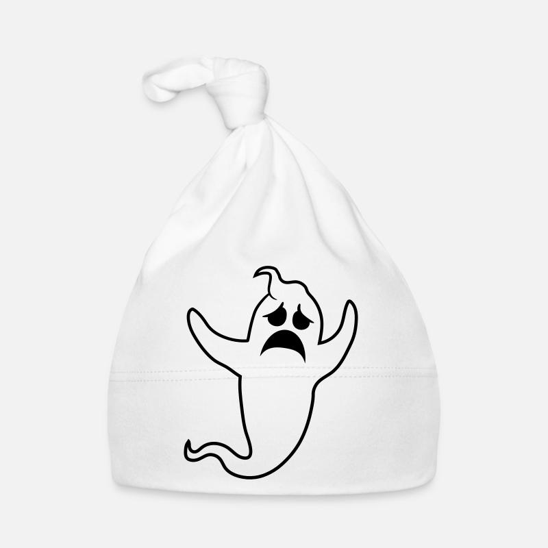 sad unhappy weeping howl ghost ghost Organic Baby Cap