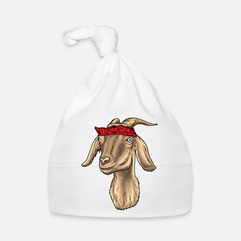 Chèvre avec Bandana Bonnet bio Bébé