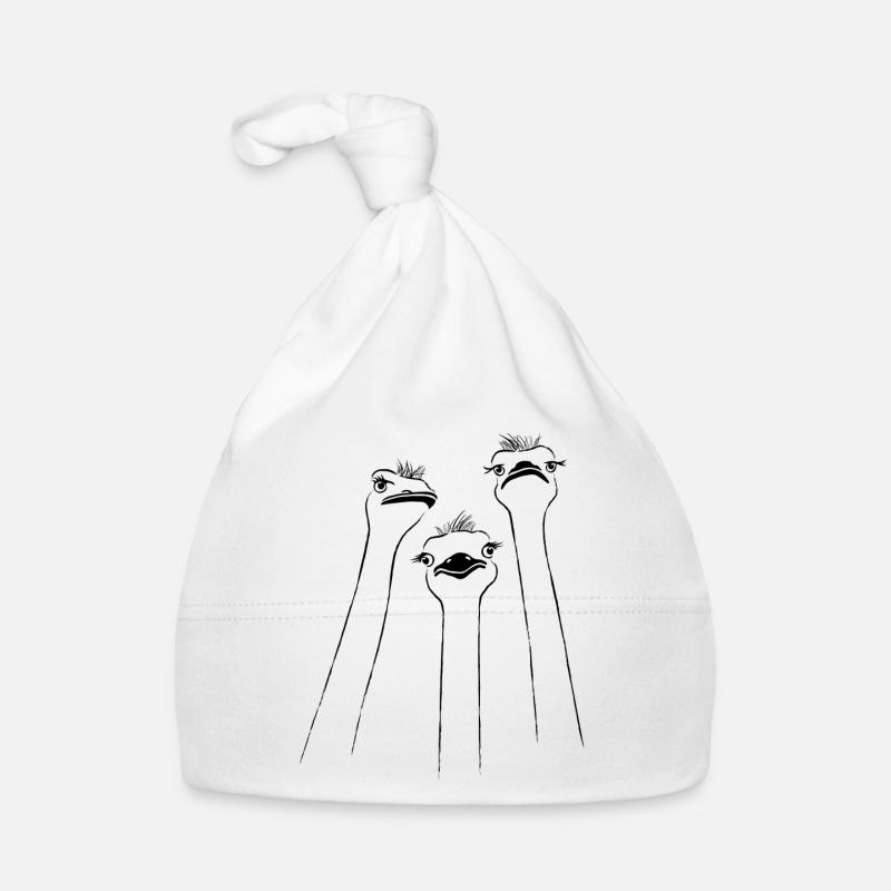 autruche emu Bonnet bio Bébé