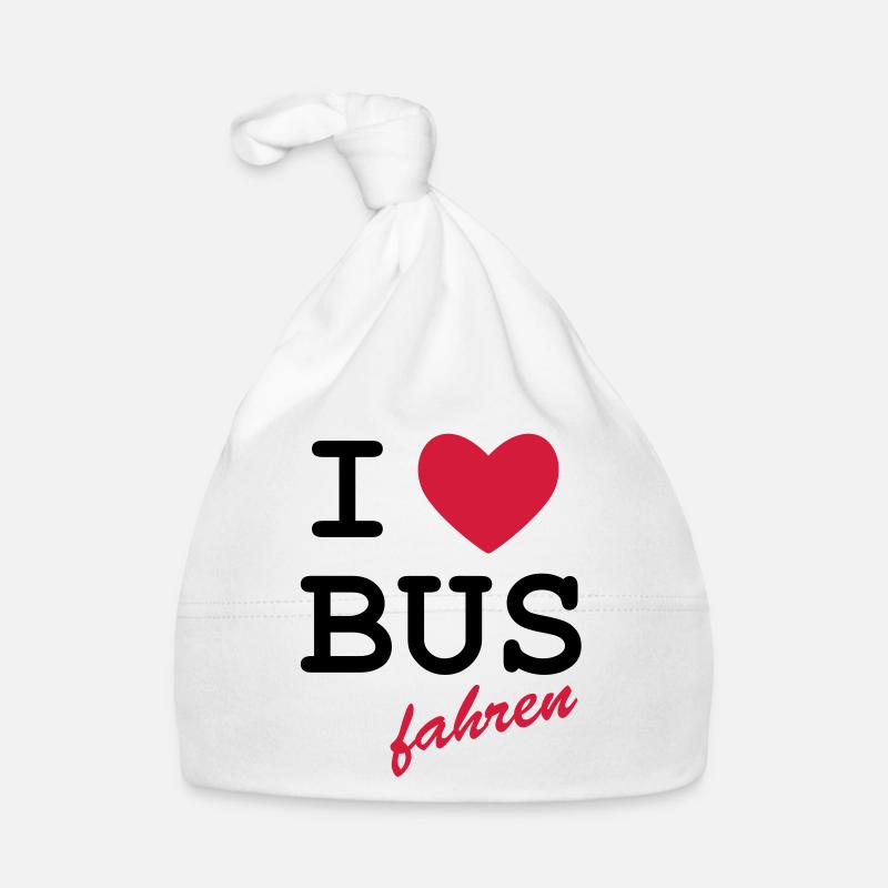 I Love Busfahren Baby Bio-Mütze