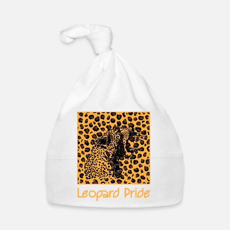 Leopard animal leopard pattern cat Organic Baby Cap