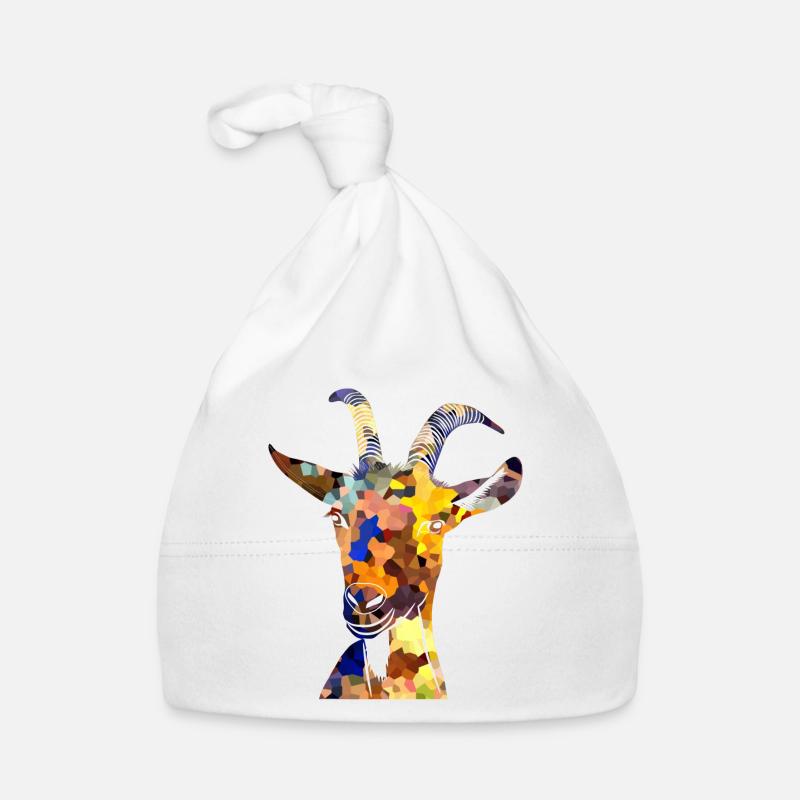 Die bunte Ziege ist da... Baby Bio-Mütze
