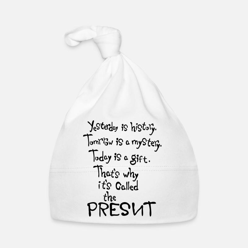 Heute ist ein Geschenk, das Leben Zitate Baby Bio-Mütze