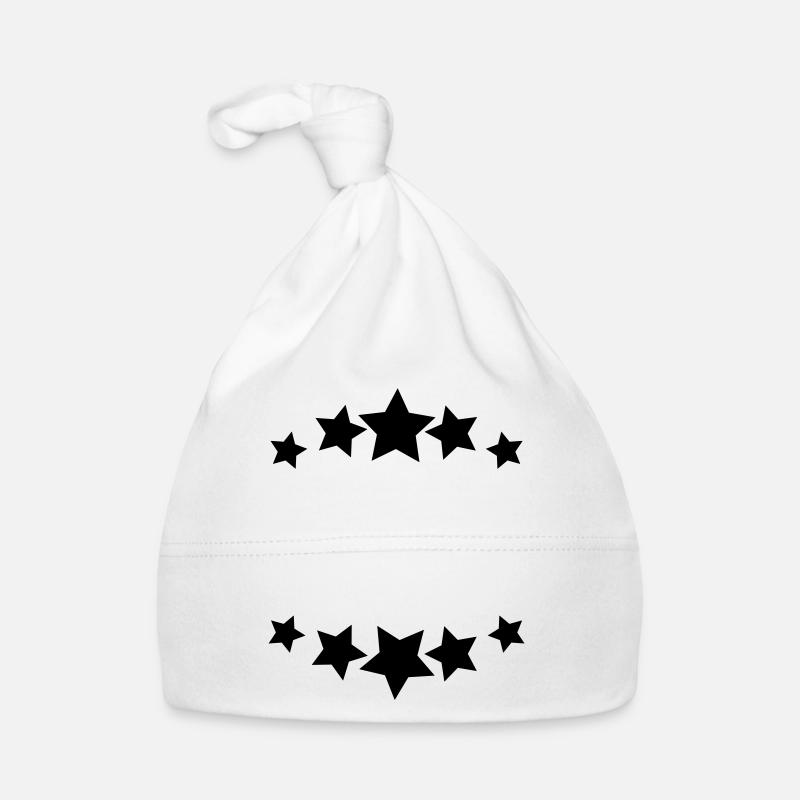 Sterne //Emblem //Textfeld //Logo //Symbol //Bogen Baby Bio-Mütze