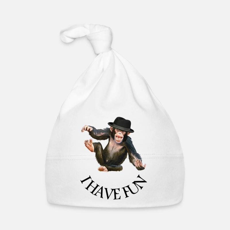 Affe Affen Affengesicht Baby Bio-Mütze