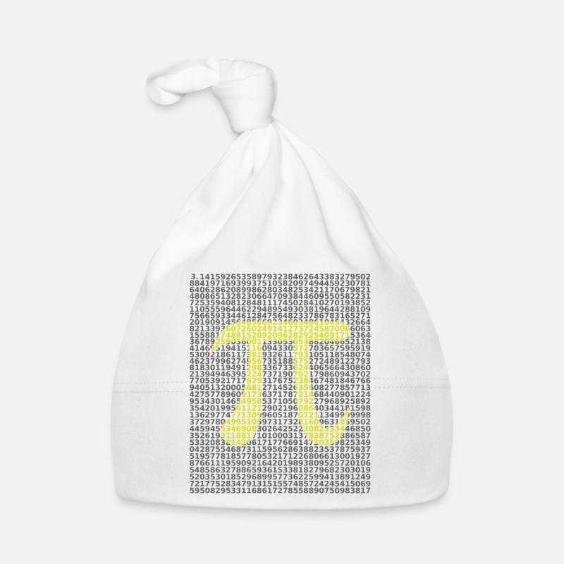 Mathematical circle number pi Organic Baby Cap